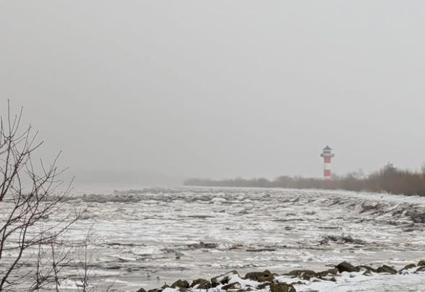 Eis auf der Elbe 1