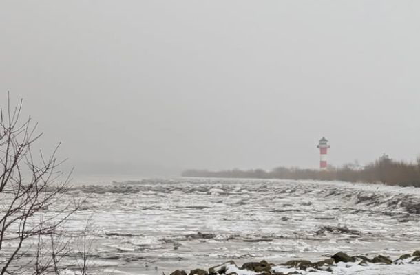Eis auf der Elbe 1